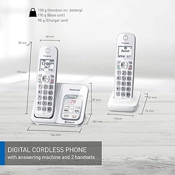 Panasonic DECT 6.0 Expandable Cordless Phone with Link-to